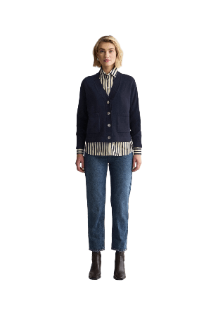 Newhouse Lammullscardigan Mathilda Tröjor Dam Blå XL