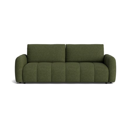 Toscana 3 personers sovesofa, opbevaring - Aragon Grøn - 239x107x90cm - Sofa, sovesofa - Inkl. Bonell fjedre & silikone fibre - Grøn