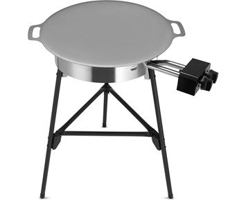 Austin and Barbeque AABQ - Gas Griddle Set 2 Burner 58 cm - Komplett set med stekhäll, brännare & ben Ø 58 cm
