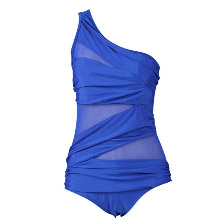 Kvinnors enkla monokini bikini push-up baddräkt badkläder