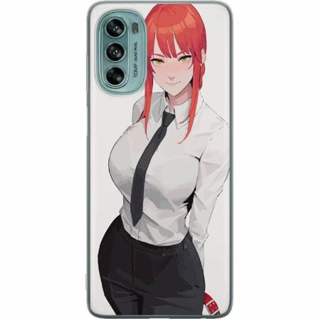 Motorola Moto G62 5g Genomskinligt Skal Makima Chainsaw Man