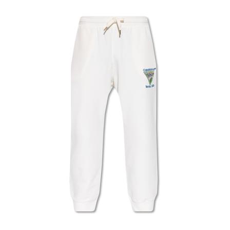 Casablanca Sweatpants with patch Hvid, Herre