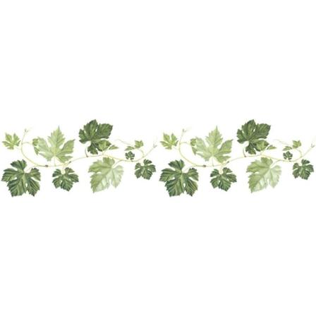 Veggklistremerker med vinstokker, veggdekor, klistremerker for kjøkken og stue (60 * 16 cm)