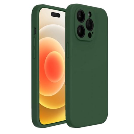 iPhone 12 Pro Matt Grönt Skal - Med Kameraskydd