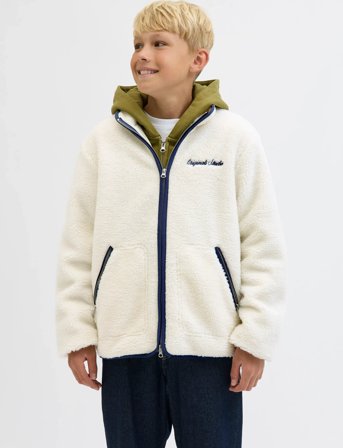 Jack & Jones Jornorrebro Teddy Jacket Jnr - Cream - 152