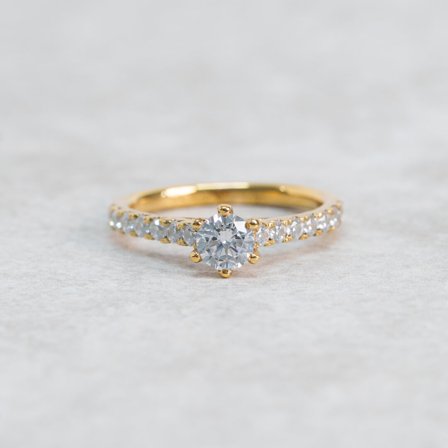 Förlovningsring Nordhägg, 18K Rödguld : 1 Carat - Förlovning- och vigselringar