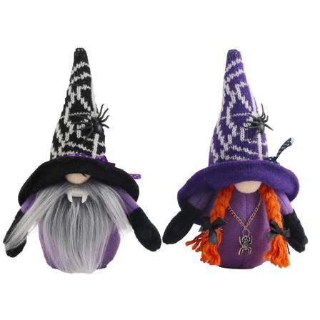 Halloween Dekor Ansiktslösa Gnome Doll Festdekorationer 2 Delar