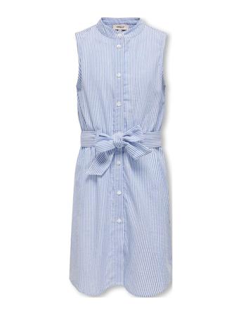 Kogsmilla S/L Belt Dress Wvn Blue Kids Only