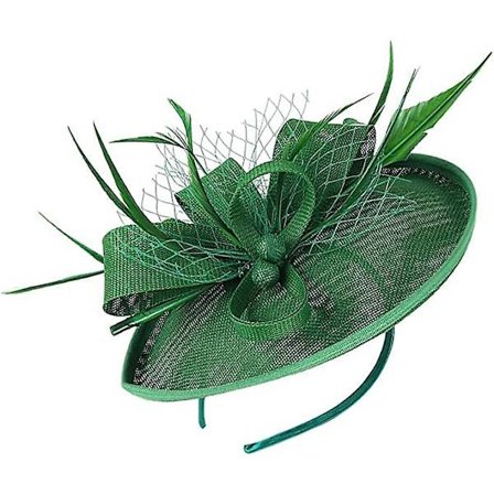 Huvudband Blommig Nät Hårband Pillbox Hatt Hårbåge Cocktail Tea Party Hårprydnadrosa