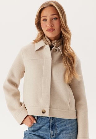 SELECTED - Slfdoreen Short Lano Handmade - Birch - Kläder - - Bubbleroom