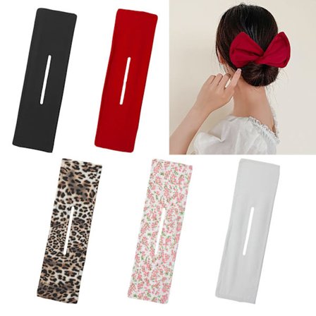 5 stk. Deft Lazy Hair Curler Bun Maker Sæt, Roset-Dekorative Håraccessories, Trendy Franske Hårbånd til Knuder, Twist Frisuremodel