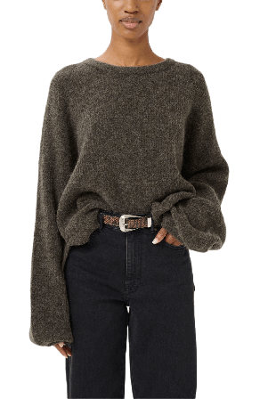 Gestuz GZalpha slit pullover NOOS Överdelar Dam Brun XL