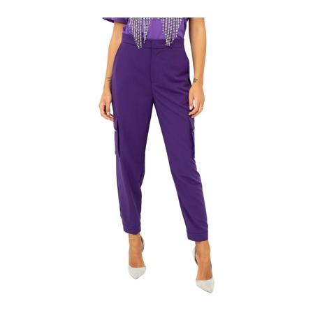 Twinset, Wide Trousers Paars, Dames, Maat:S