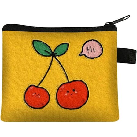 Liten Plånbok med Dragkedja Myntfack Dam Polyester Växelplånbok Mini Påse Mini Kontant Nyckelväskor