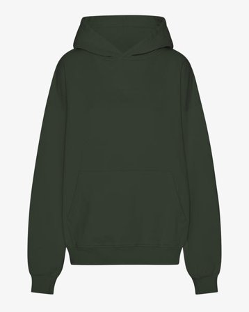 Organic Oversized Hood - Hunter Green - Female - M - Sustainable material - Ethical production