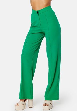 BUBBLEROOM Hilma Soft Suit Trousers Green Klær