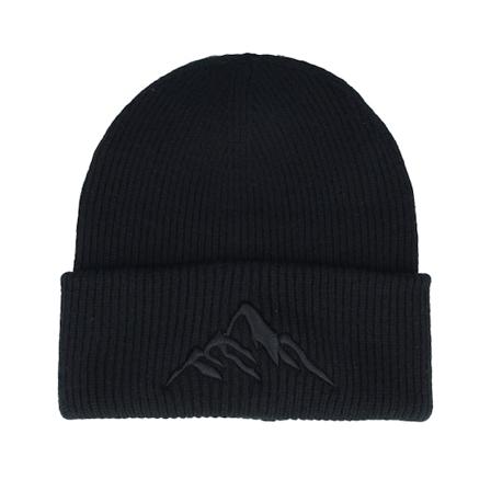Wild Spirit - Noir cuff Bonnet - Mountain 3d Black Soft Deep Cuff @ Hatstore