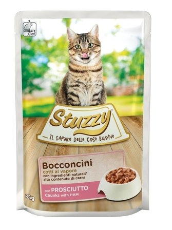 Stuzzy Bocconcini Con Prosciutto Cibo Umido Gatti Adulti Bustina