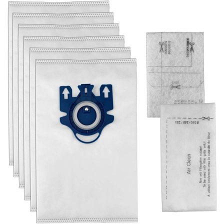 Dammsugarpåsar för Miele GN HyClean - 6-pack för Complete C3 Complete C2 - 28,5CM*18CM