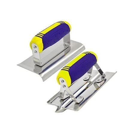 Rostfritt Stål Betong Handkantare och Spårverktyg Set Gips Puts Cement Avslutningskit