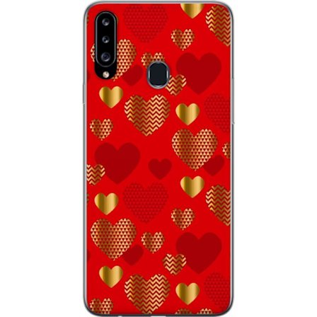 Yhteensopiva Puhelinkuori Samsung Samsung Galaxy A20s GoldenHearts