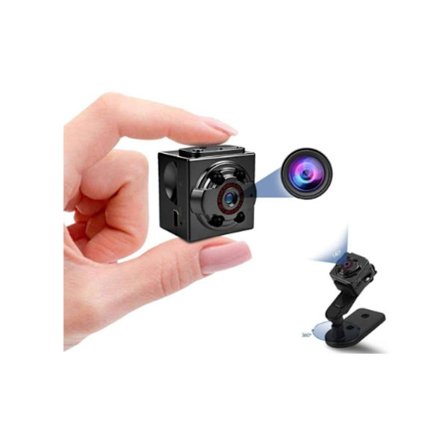 Mini Spionkamera Trådlös Kamera 1080P med Ljud- och Videoinspelning Svart YEMAESRE