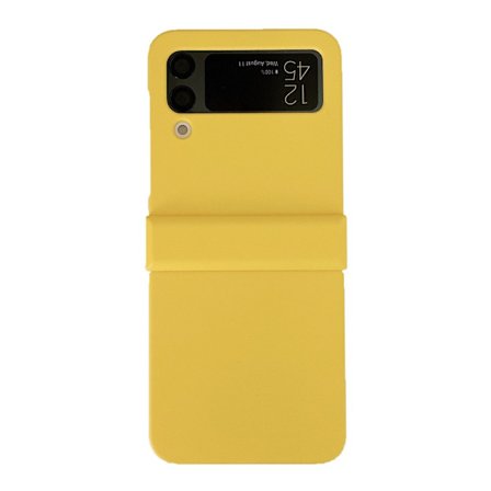 SAM Galaxy ZFlip 3, yksivärinen puhelinkotelo, PC-puhelinkotelo, (keltainen)