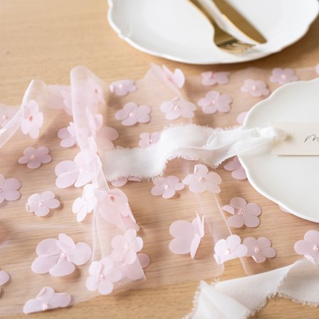 Bordløper Blomster Lyserosa