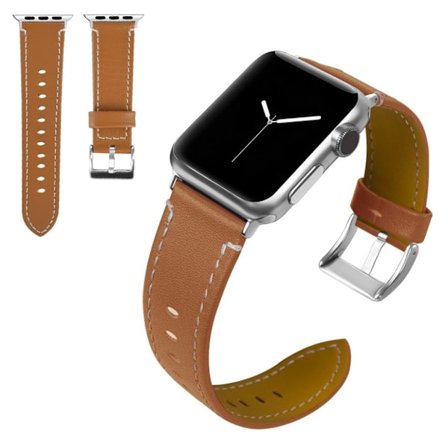 Apple Watch Series 5 / 4 40mm classic genuine leather watch band - Brown