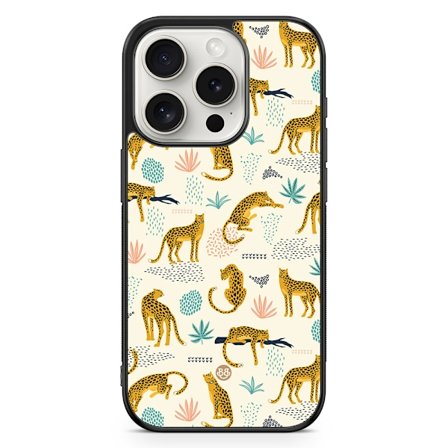Bjornberry Skal iPhone 15 Pro - Tropic Leopards