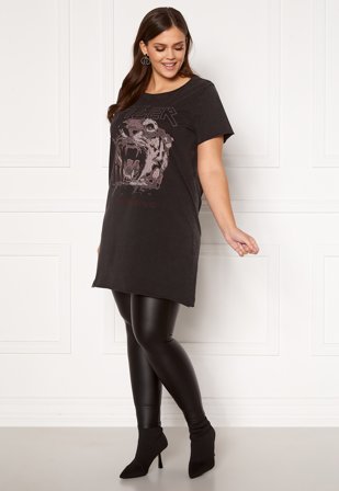 John Zack Curve PU Curve Legging Black Klær