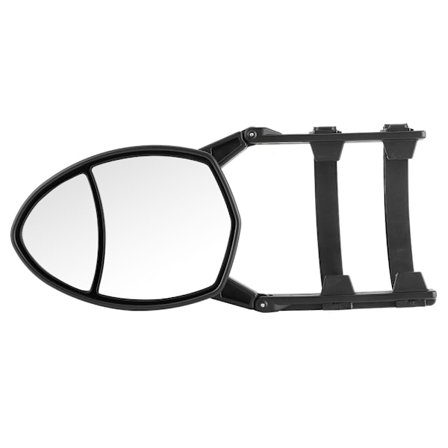 Universelle dobbelte sidespejle til bugsering, justerbare clip-on bakspejle, ovale sidespejle 19x14 cm til bil og lastbil