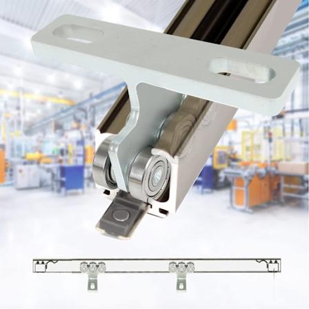 8 Py r n Vaunu Kokoonpano Hopea T-Muotoinen Rulla Kokoonpano Korkeammille Tukipalkki Kanaville