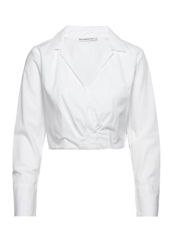 Anf Womens Wovens Pitkähihainen Paita Valkoinen Abercrombie & Fitch