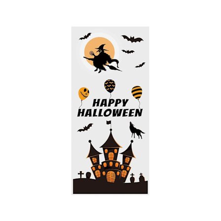 50 stk. Halloween godteposer Godteri Kjeks Pose HALLOWEEN HUS