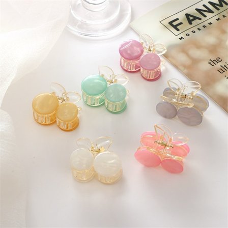 Korean Candy Color Mermaid Shark Hair Clip Acrylic Back Head Hair