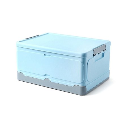 Fällbar Förvaringslåda i Plast för Böcker, Leksaker, Stor Kapacitet, Bärbar Bilförvaringslåda, Garderobssorterare, Stapelbar B