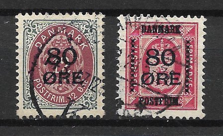 Danmark 1915 - AFA 82 - 83 - Stemplet