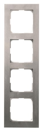 Elko Plus Option Kombinationsram stål 4-fack, Strömbrytare & vägguttag