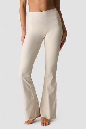 ICANIWILL - Nimble No-rise Flared Tights Tall Stone Grey - Treningstights - Dame - ICIW