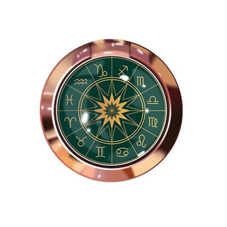 Bærbar metall universell stjernetegns finger ring holder monteringsbrakett for mobiltelefon Jikaix Green