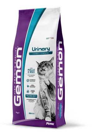 Gemon Cat Urinary Pollo e Riso Cibo Secco Per Gatti Adulti Sacco
