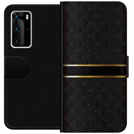 Huawei P40 Pro Plånboksfodral Golden Stripes