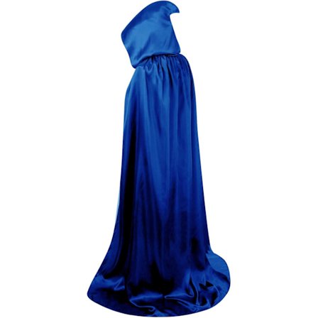 Unisex Vuxen Huvförsedd Cape Fullängd Halloween Jul Kostym Party Mantel Storlek 110 cm till 170 cm
