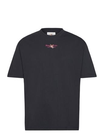 T-Shirts Short Sleeve T-shirts Short-sleeved Marineblå Marc O'Polo*Betinget Tilbud
