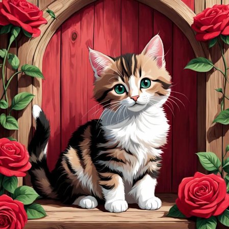 Katt Tavla 21×30 CM