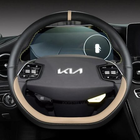 Billäderrattkåpa 38cm för kompatibel med kia k5 kx5 k2 k3 gt brand rio cerato sportage stinger ev6 ev6 gt ev6 gt-line 2021 2022