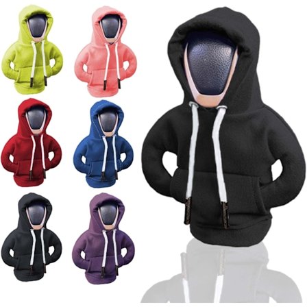 Vaihteenvalitsimen huppari, hauska auton lisävaruste huppari vaihdekepille, auton sisätilan vaihdekepin huppari, pue nuppisi