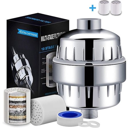 Shower filter, 15-stage universal shower filter,