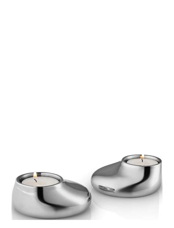 Eva Solo Mellow Fyrfadsstage 2 Stk. - Silver - 4 cm